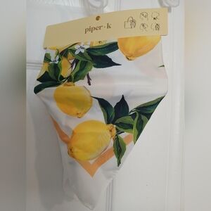 Piper Lemon Pattern Kids Bandana Bib